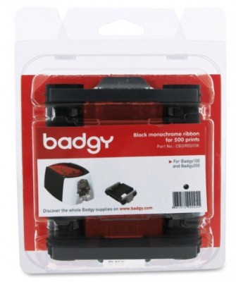 Ribbon Negro BADGY - Negro, 500 páginas, Ribbon