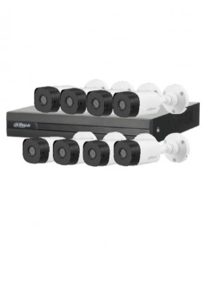 Kit 8 Canales 1080p Dahua Technology DH-KIT/ XVR1B08/8-B1A21 - Policarbonato, 8, H265+, 1080p (2 MP)