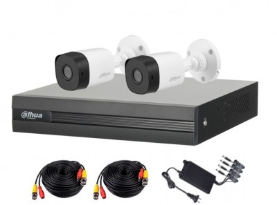 Kit de Video Vigilancia Dahua Technology XVR1B04KIT/2-B1A21 - 4, 1080p (2MP)