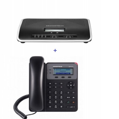 Paquete Grandstream - UCM6204 + 8 GXP1610