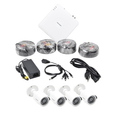 Kit Sistema Completo CCTV 1080P HIKVISION HIK1080KIT4 - Policarbonato, 4, H264+, 1080p (2MP)