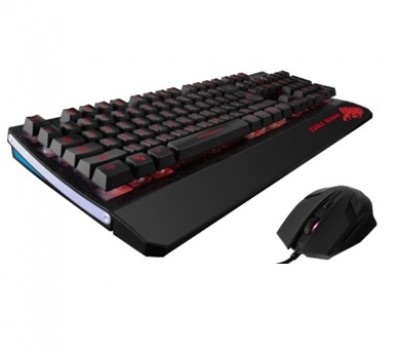 Kit de Teclado y Mouse Gaming Eagle Warrior K2GAMG75EGW - USB, Juego, Alámbrico, Negro, 2400 DPI