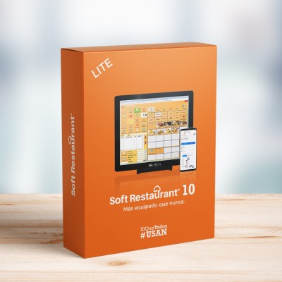 Soft Restaurant®10 Lite Renta Anual 2 Nodos.(SR-10LITE-RB)  Software de administración  y Punto de venta para negocios gastronómicos -