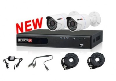 Kit de video vigilancia Provision ISR - Blanco