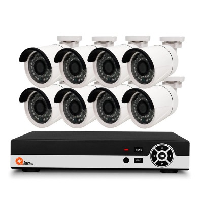 KIT CCTV Qian YAO 8 CAMS DVR PENTA 8 CH - Policarbonato, 8, 720p (1MP)