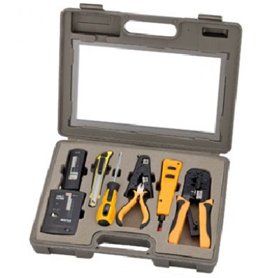 Kit  BROBOTIX  HERRAMIENTAS PARA RED 10P - Negro, Amarillo