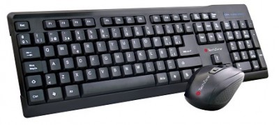 Kit Trim TechZone - combo inalámbrico con conexión USB, mouse 1000 DPI s, teclado con 117 teclas tipo QWERTY, 1 año de garantía.