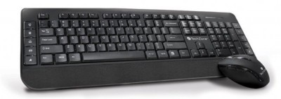 Kit Teclado y Mouse Inalámbrico TECHZONE TZ19COMB02-INA - Multilenguaje y Numérico, Negro, 10m, 1600 DPI