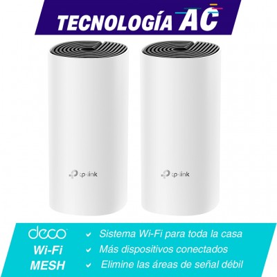 SISTEMA WIFI MESH AC1200 DECO M4(2-PACK) PARA CONEXIONES EN TODO EL HOGAR -