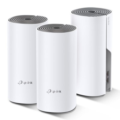 Kit Sistema MESH TP-LINK Deco E4(3-Pack) - 2, 4 GHz, 2, 2 Antenas Internas, 867 Mbps, Blanco