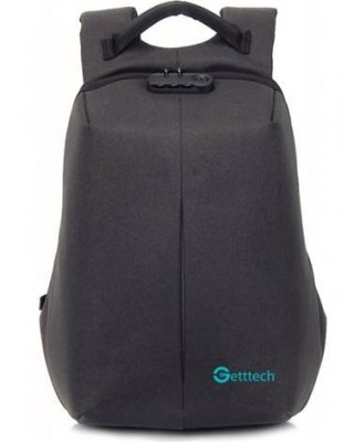 MOCHILA GETTTECH GMS-22001 15.6"SAFETY RESIST AGUA CAB USB CANDADOSEG -