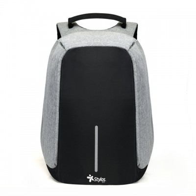 Mochila Antirrobo Gris Stylos. STABAP1S -