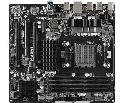Tarjeta madre ASROCK 970M pro3 - DDR3-SDRAM, 64 GB, AMD, Socket AM3+, Micro ATX
