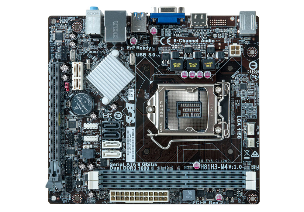 Tarjeta madre ECS - DDR3-SDRAM, 16 GB, Intel, Socket H3 (LGA 1150), Micro ATX