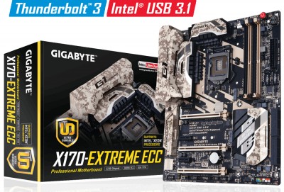 Tarjeta Madre GIGABYTE GA-X170-EXTREME ECC - DDR4-SDRAM, 64 GB, Intel, LGA1151, ATX