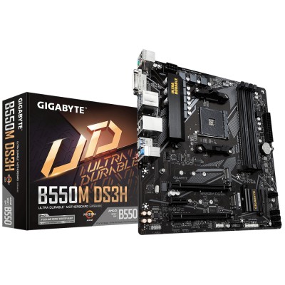 Motherboard GIGABYTE GA-B550M-DS3H - DDR4, 128 GB, AMD, Socket AM4, Micro ATX