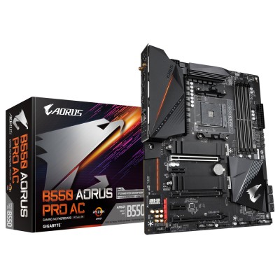 Motherboard GIGABYTE GA-B550-AORUS PRO AC - DDR4, 128 GB, AMD, ATX