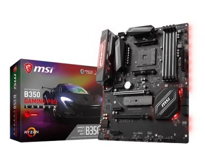 Tarjeta Madre Gaming MSI B350 Gaming Pro Carbon - DDR4-SDRAM, 64 GB, Socket AM4