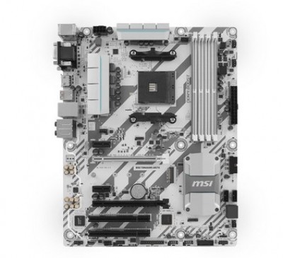 Tarjeta Madre MSI B350 TOMAHAWK ARCTIC - DDR4-SDRAM, 64 GB, AMD, Socket AM4, ATX