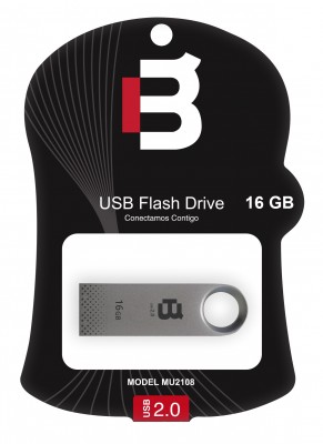 Memoria USB Blackpcs MU2108S-16 - Plata, 16 GB, USB 2.0