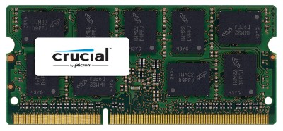Memoria CRUCIAL PC3-12800 - 8 GB, DDR3, 1600 MHz, 204-pin SO-DIMM, Portátil