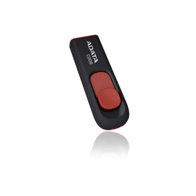 Memoria USB ADATA 8GB C008 - Negro, 8 GB, USB 2.0