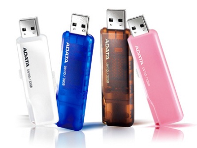 Memoria USB ADATA UV110 - 32 GB, USB 2.0, Color blanco