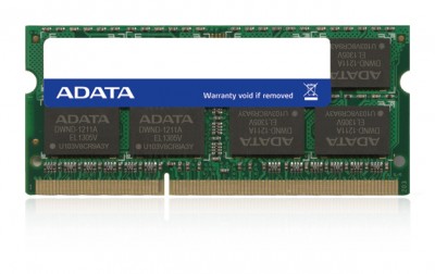 Memoria RAM ADATA PC12800 - 8 GB, DDR3L, 1600 MHz, Portátil, 204-pin SO-DIMM