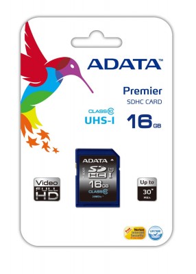 Memoria SD ADATA CLASS 10 - 8 GB, 30 MB/s, 10 MB/s, Negro, Azul