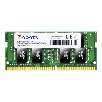 Memoria RAM DDR4 4GB ADATA  Premier - 4 GB, DDR4, 2666 MHz, 260-pin SO-DIMM, Portátil