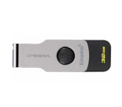 Memoria USB  Kingston Technology DTSWIVL/32GB - Negro, 32 GB