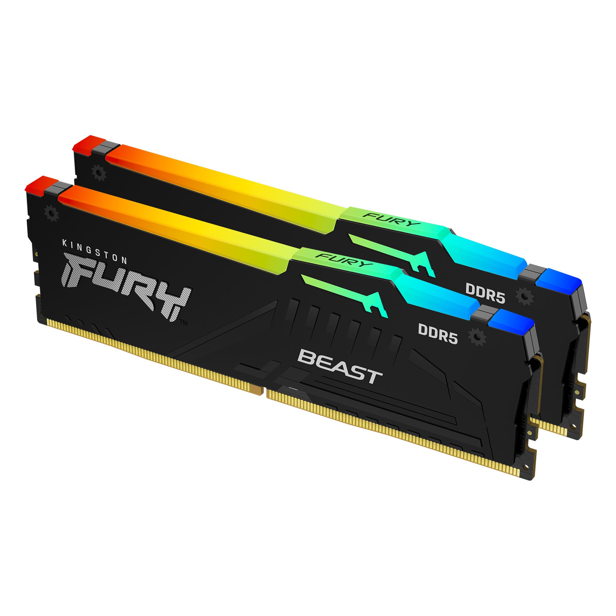 Memoria KINGSTON 16GB 6000MT/s DDR5 CL36 DIMM (Kit of 2) FURY Beast KF560C36BBEAK2-16 Negra -