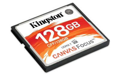 Compact Flash Kingston Technology CFF/128GB - 128 GB, 150 MB/s, 130 MB/s, Negro