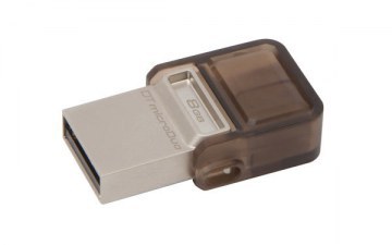Memoria USB Kingston Technology DT MicroDuo USB 2.0 micro USB OTG - 16 GB, USB 2.0, Marrón