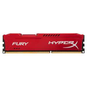 Memoria RAM para PC Kingston Technology HYPER X FURY - 8 GB, DDR3, 1600 MHz, 240-pin DIMM, PC/server
