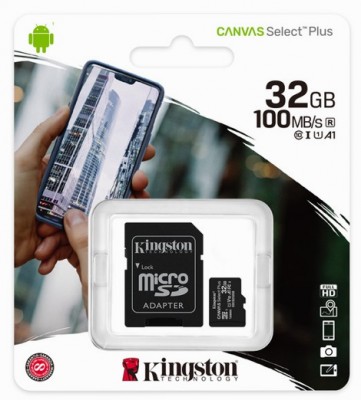 Micro SD Kingston Technology MEMKGT9785 - 32 GB, Negro