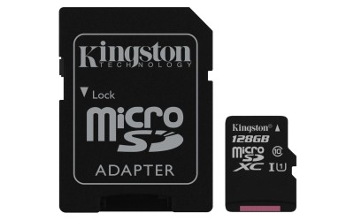 Memoria SD Kingston Technology SDCS/128GB - 128 GB, Negro