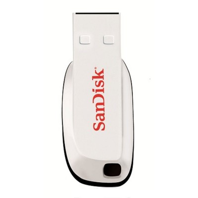 Memoria USB SANDISK - 16 GB, USB 2.0, Color blanco