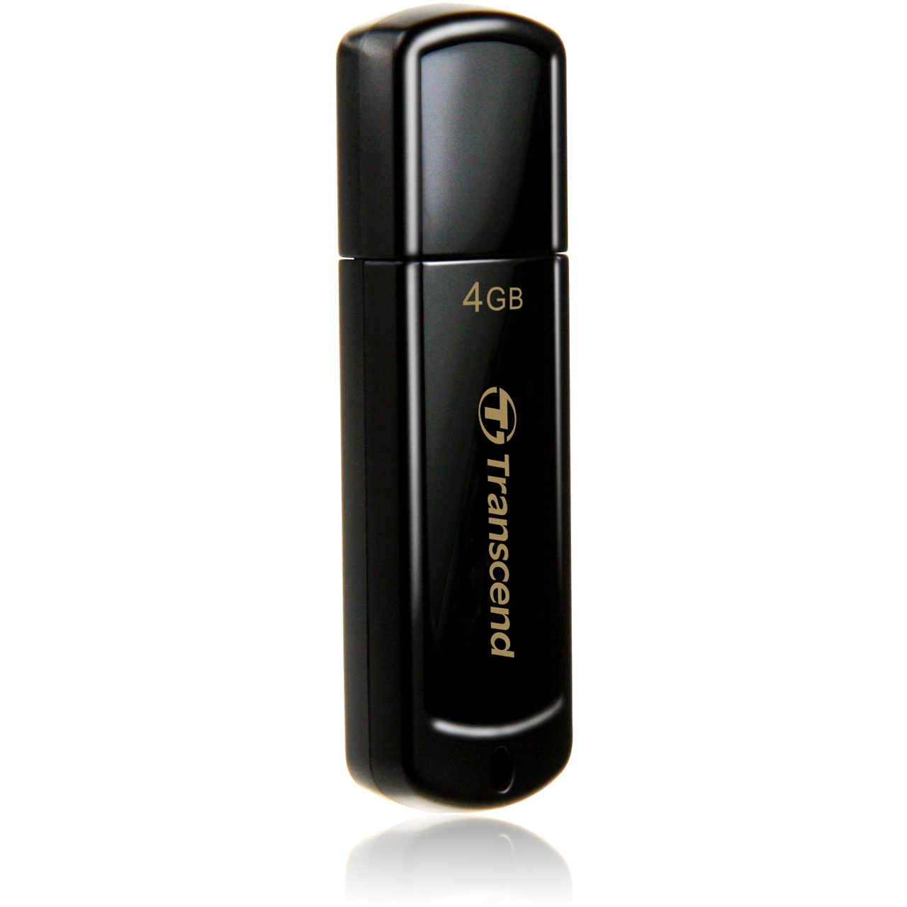 Memoria USB TRANSCEND JETFLASH 350 - Negro, 4 GB, USB 2.0
