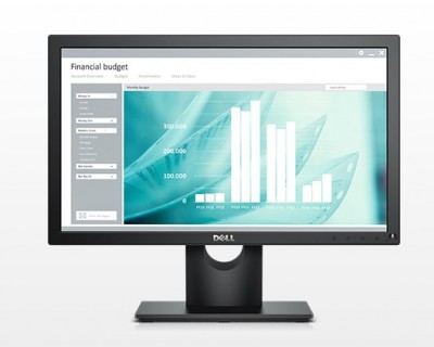 Monitor DELL - 18.5 pulgadas, 250 cd / m², 1366 x 768 Pixeles, 5 ms, Negro