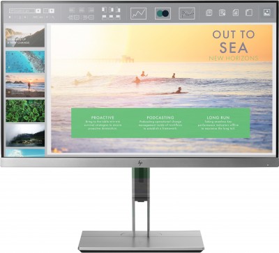 HP EliteDisplay E233 IPS-LED 23" - (Area Visible 23" 1920 x 1080, Elite MicroBezel, 100 Vesa, VGA/DP/HDMI USB 3.0, Pivot Rotate 3 años)