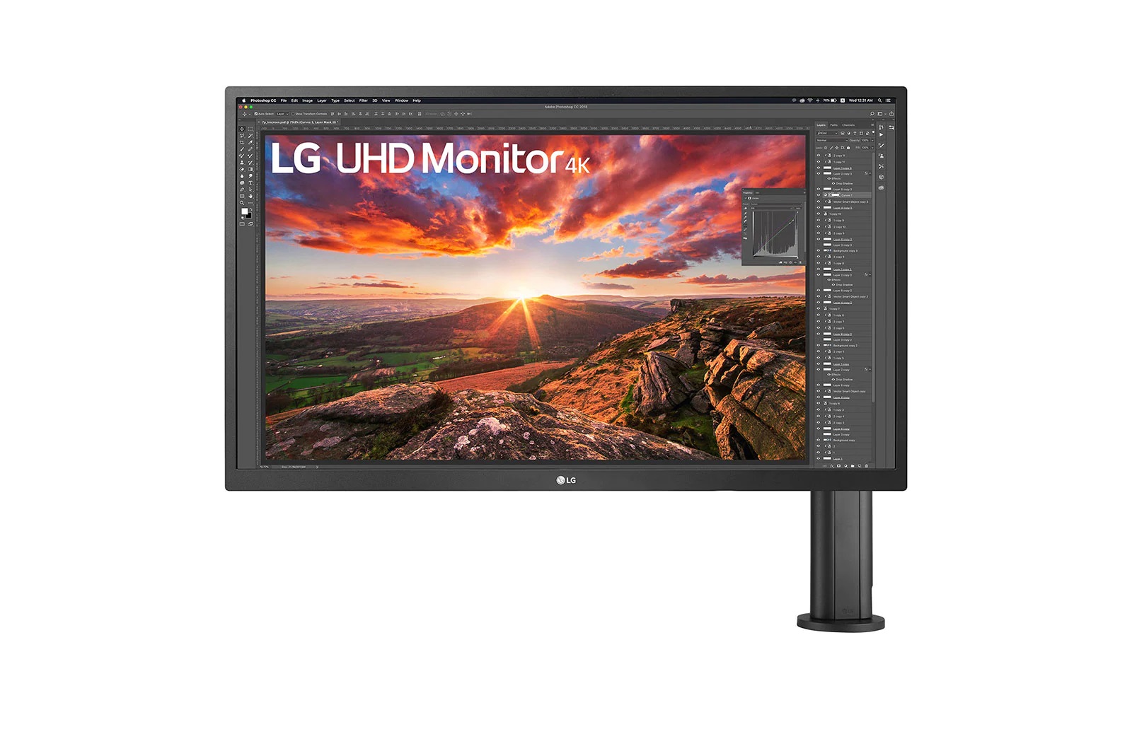 Monitor  LED  LG 27UK580 - 27 pulgadas, 240 cd / m², 3840 x 2160 Pixeles, 5 ms, Negro