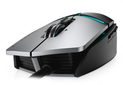 Mouse Gaming Alienware 570-AASX - Juego, 12000 DPI, Negro, Gris
