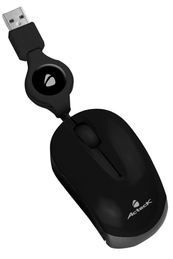 Mouse ACTECK AM-400 - Negro, 2 botones, USB, Óptico, 1000 DPI