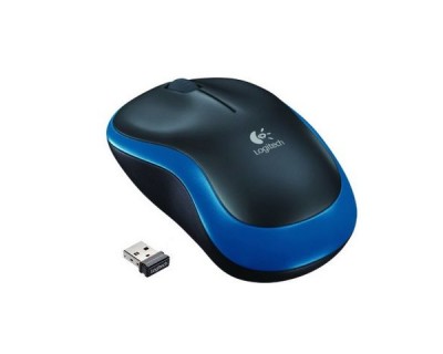 Mouse LOGITECH M185 - Negro, 3 botones, RF Wireless+USB, Óptico