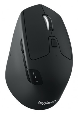 Mouse Inalambrico LOGITECH  M720 TRIATHLON - Negro, Bluetooth, EASY-SWITCH