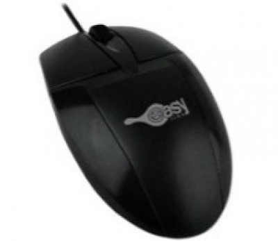 Mouse Easy Line - Negro, Óptico, 1200 DPI