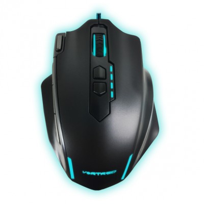 Mouse Gaming VORTRED V-930075 - Laser, 4000 DPI, Negro