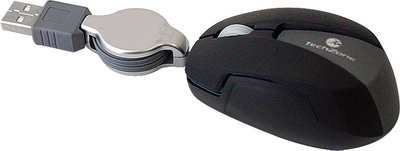 Mouse alámbrico Initially TechZone - 1000 DPI s, 3 botones, longitud de cable de 1.2 m. Conexión USB, 1 año de garantía.