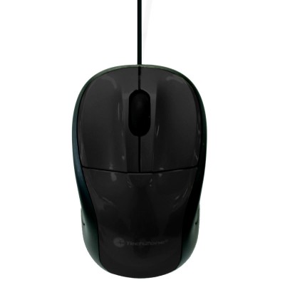 Mouse TECHZONE - Negro, 3 botones, USB, 800 DPI